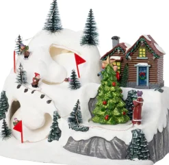 Intratuin kerstdorp skipiste 22,5 x 15,5 x 21,5 cm