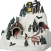 Intratuin kerstdorp skiër op berg 20,5 x 17 x 19,5 cm