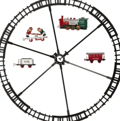 Intratuin kerstdorp treinset rood / zilver 47,1 x 7,1 x 46,1 cm 8-delig