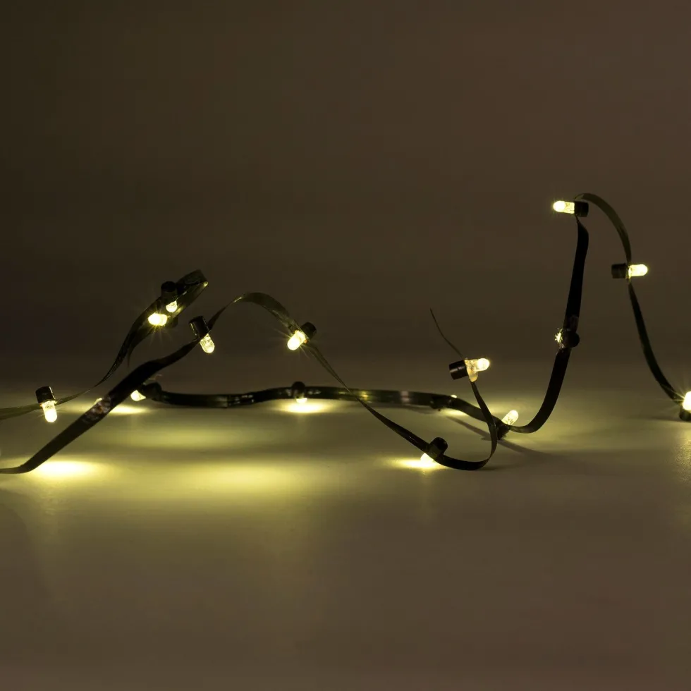 Intratuin kerstdorp verlichting lichtsnoer 140 cm met 20 LED lampjes wit