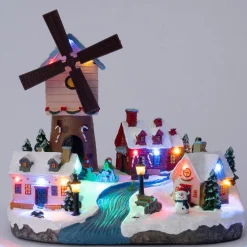 Intratuin kerstdorp windmolen 25,5 x 19,5 x 22 cm