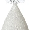 Intratuin kerstfiguur Angra engel transparant met verlichting 8 x 8 x 14 cm