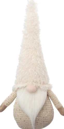 Intratuin kerstfiguur Anko gnoom beige 20 x 9 x 43 cm