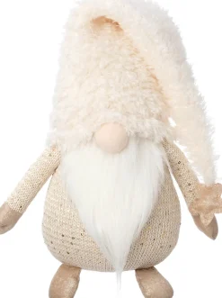 Intratuin kerstfiguur Anko gnoom beige 20 x 16 x 28 cm