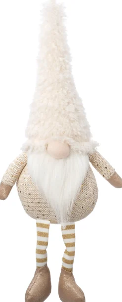 Intratuin kerstfiguur Anko gnoom beige 19 x 9 x 53 cm