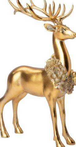 Intratuin kerstfiguur Arthur rendier goud 22 x 8,5 x 35 cm