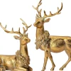 Intratuin kerstfiguur Arthur rendier goud 16 x 6,5 x 22 cm