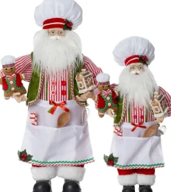 Intratuin kerstfiguur Baka kerstman wit / rood 28 x 20 x 60 cm