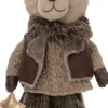 Intratuin kerstfiguur Basta beer met rok bruin 26 x 19 x 45 cm