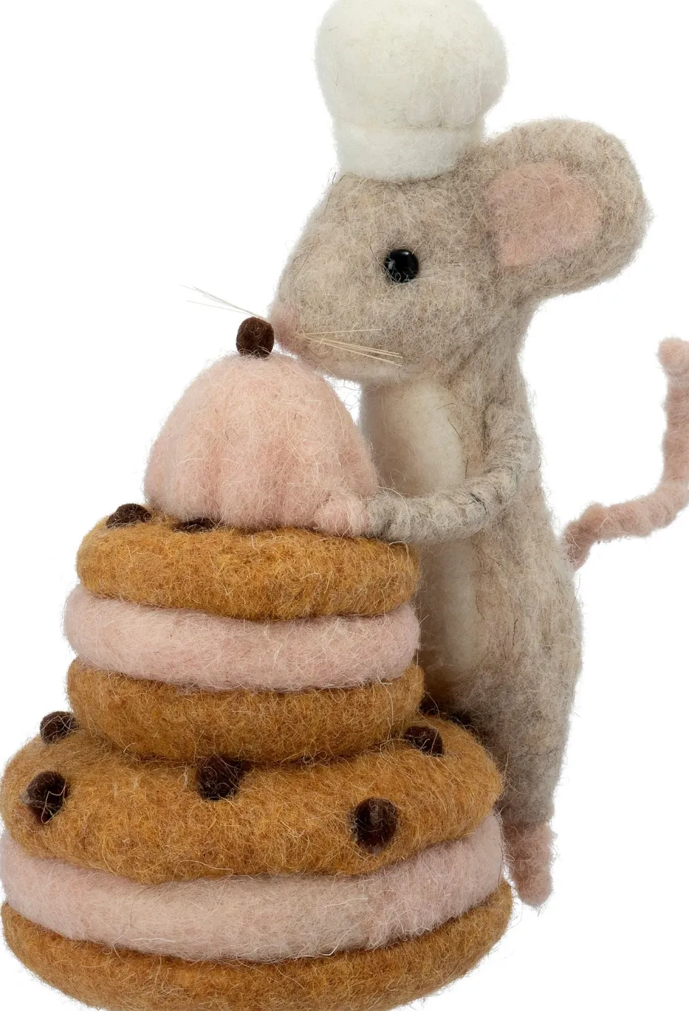 Intratuin kerstfiguur Bolo muis met koekjes bruin 9 x 13 x 16 cm