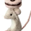 Intratuin kerstfiguur Bolo muis macaron roze / naturel 6 x 7 x 14 cm