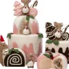 Intratuin kerstfiguur Bolo muis taart bruin 9 x 9 x 16 cm