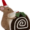 Intratuin kerstfiguur Bolo muis taart bruin 14 x 8 x 15 cm