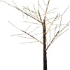 Intratuin kerstfiguur boom met 300 LED verlichting zwart D 70 H 120 cm warm wit
