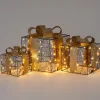 Intratuin kerstfiguur cadeau zwart 25 x 25 x 25 cm
