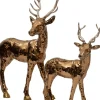 Intratuin kerstfiguur Disco rendier goud 32 x 21 x 41 cm
