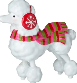 Intratuin kerstfiguur Donn poedel met kerstpak 17,2 x 6,2 x 16 cm