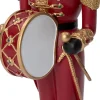 Intratuin kerstfiguur Edward notenkraker rood / goud 9,5 x 11 x 35,5 cm
