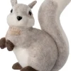 Intratuin kerstfiguur eekhoorn grijs / wit 24 x 12 x 22 cm