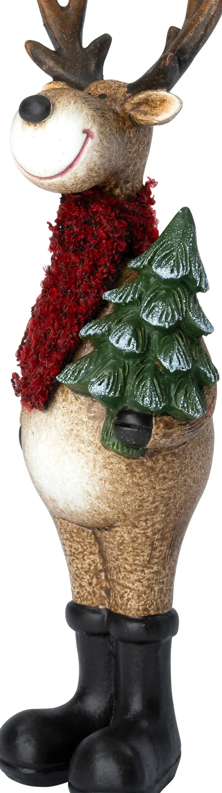 Intratuin kerstfiguur Elian rendier staand kerstboom bruin 6,7 x 6,5 x 20,4 cm