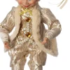 Intratuin kerstfiguur Elleve elf goud / beige 11 x 7 x 47 cm
