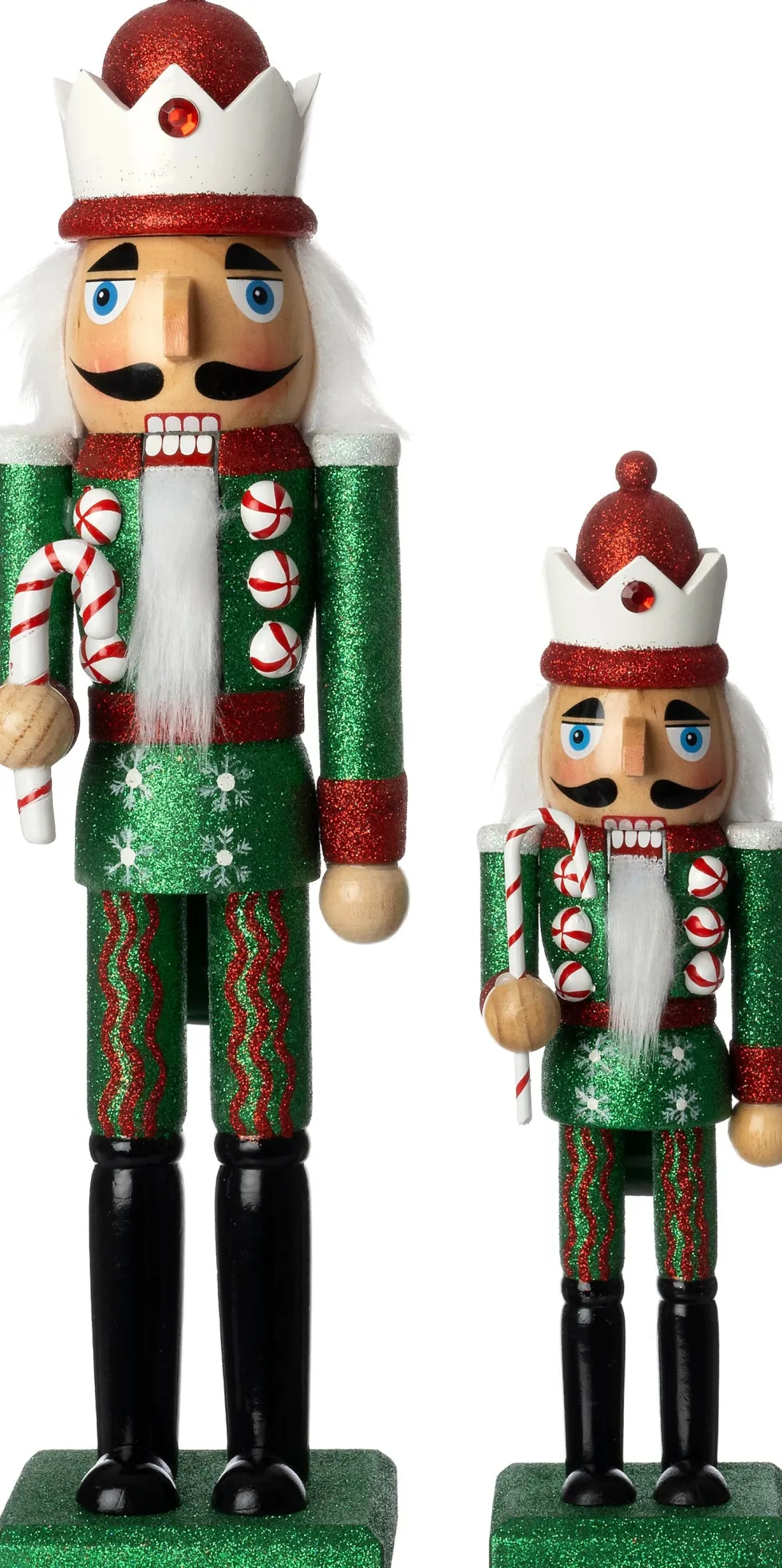 Intratuin kerstfiguur Finn notenkraker rood / groen / wit 9,2 x 8,1 x 38 cm