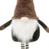 Intratuin kerstfiguur Fluf gnoom staand bruin / wit 20 x 10 x 63 cm