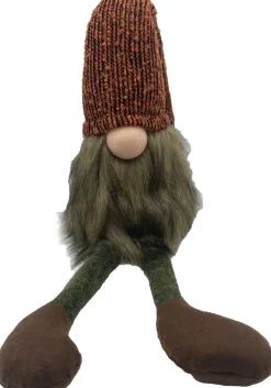 Intratuin kerstfiguur gnoom groen / bruin 14 x 14 x 60 cm