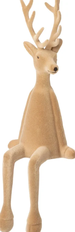Intratuin kerstfiguur hert bruin 18 x 17 x 54 cm