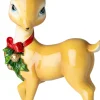 Intratuin kerstfiguur hert met strik bruin / rood 15,5 x 8 x 28,5 cm