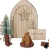 Intratuin kerstfiguur Hobb kabouter set kampvuur 10,5 x 1,5 x 15 cm