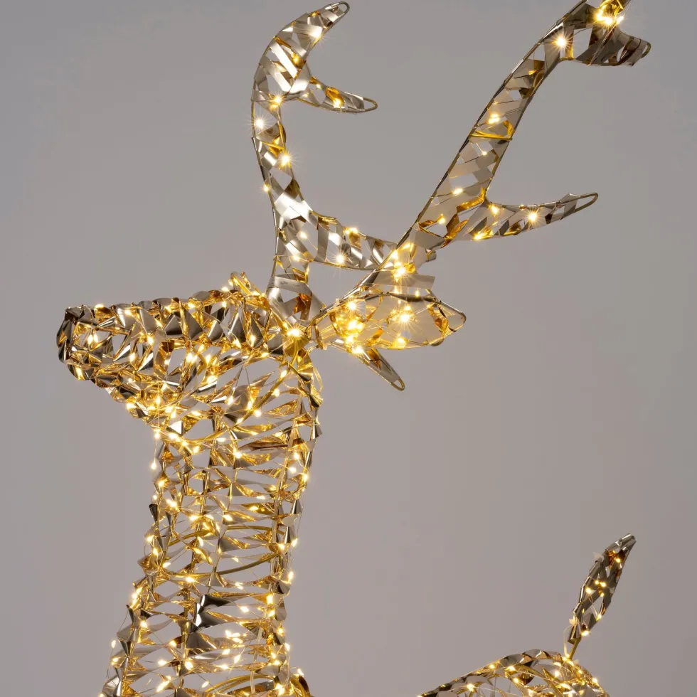 Intratuin kerstfiguur Iris rendier goud 60 x 23 x 100 cm