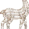 Intratuin kerstfiguur Iris rendier goud met verlichting 75 x 8 x 100 cm