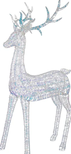 Intratuin kerstfiguur Iris rendier goud met verlichting 125 x 43 x 270 cm