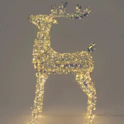 Intratuin kerstfiguur Iris rendier met verlichting 60 x 22 x 100 cm