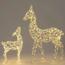 Intratuin kerstfiguur Iris rendier met verlichting 72 x 10 x 100 cm