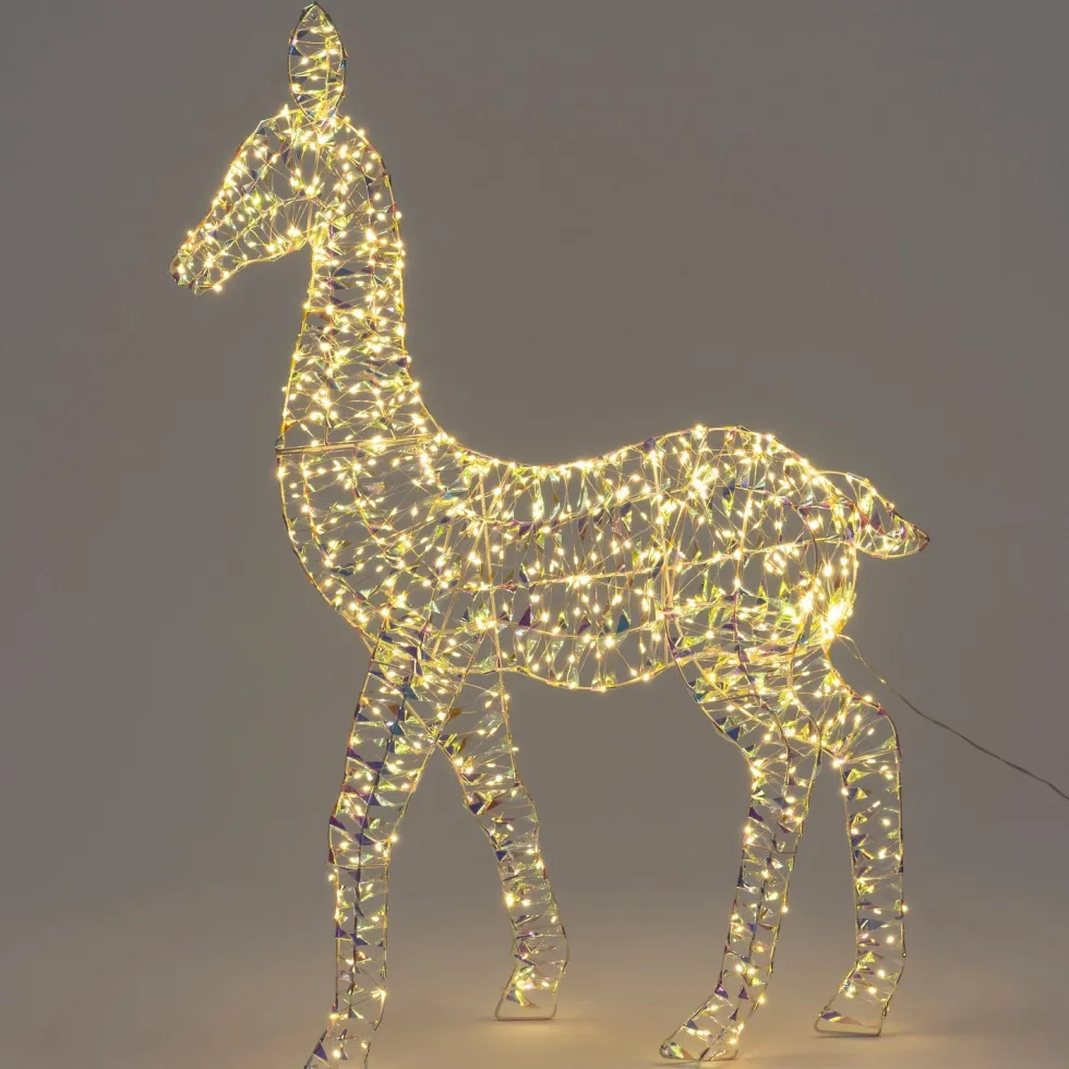 Intratuin kerstfiguur Iris rendier met verlichting 72 x 10 x 100 cm