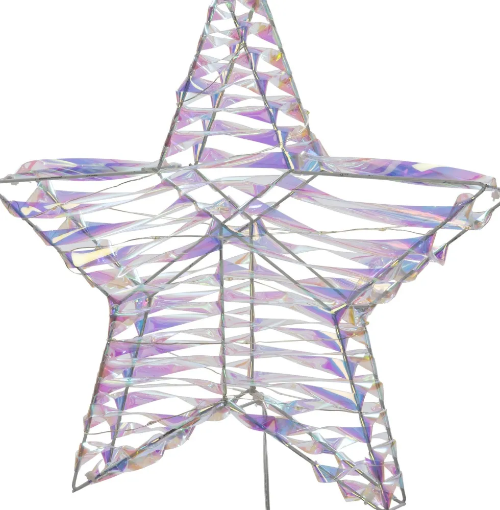 Intratuin kerstfiguur Iris ster met verlichting D 30 H 5 cm