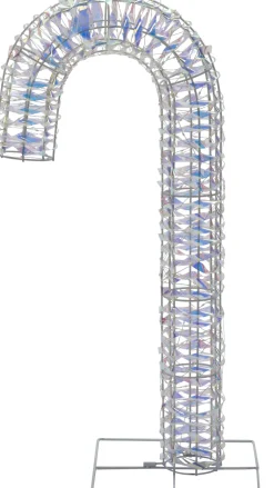 Intratuin kerstfiguur Iris zuurstok met verlichting 35 x 9 x 74 cm