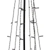 Intratuin kerstfiguur kegel zwart H 120 cm warm licht