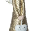 Intratuin kerstfiguur kerstengel goud / wit 8,5 x 6 x 20,5 cm