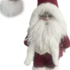 Intratuin kerstfiguur kerstman rood / wit 19 x 12 x 33 cm