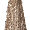 Intratuin kerstfiguur kerstboom met 10 LED lampjes warm wit D 15 H 60 cm