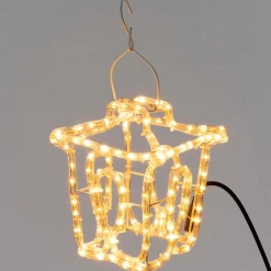Intratuin kerstfiguur lantaarn met verlichting 22 x 24,5 x 22 cm