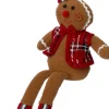Intratuin kerstfiguur Laya peperkoekman bruin 15 x 6 x 36 cm