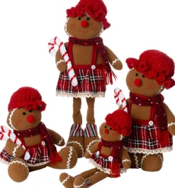 Intratuin kerstfiguur Laya peperkoekvrouw bruin 21 x 11 x 56 cm