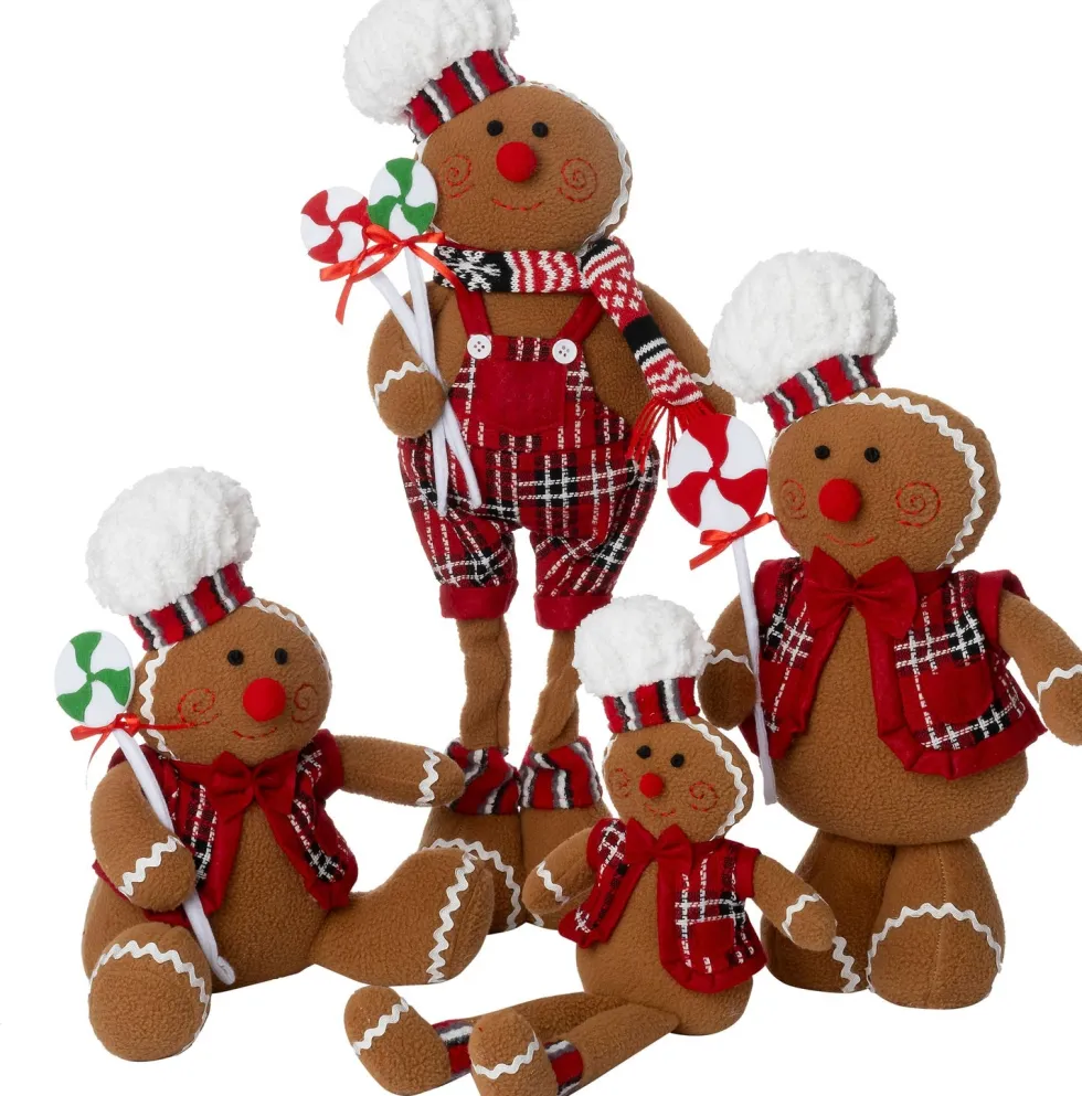 Intratuin kerstfiguur Laya peperkoekman bruin 23 x 18 x 28 cm