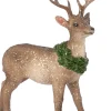 Intratuin kerstfiguur Lora hert staand bruin 11 x 7 x 17,5 cm