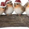 Intratuin kerstfiguur Lora vogels op tak bruin 21,5 x 9,5 x 11 cm