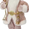 Intratuin kerstfiguur Lykta kerstman roze / goud 28 x 20 x 60 cm